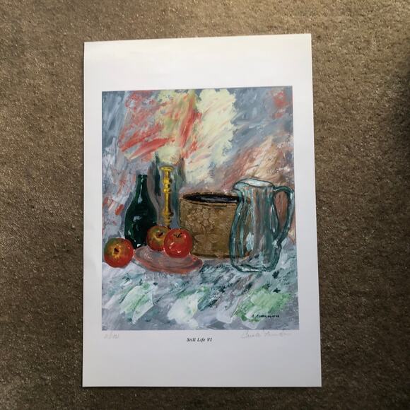 C. Clark Minton Signed Still Life VI Art 11/100 Limited Edition Giclee Print - Picture 1 of 4